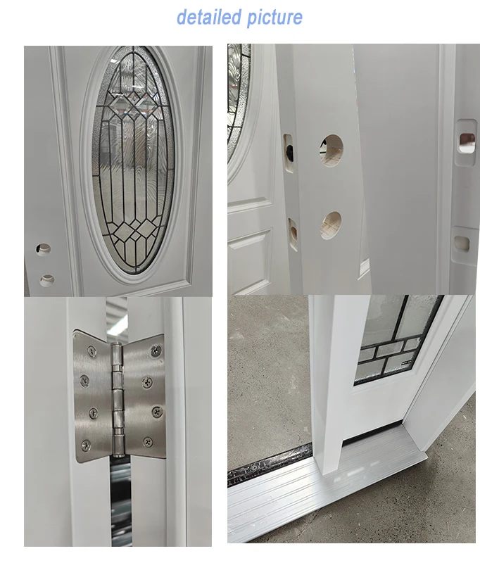 product modern fiberglass exterior doors smooth fiberglass french entry doors with oval glass for residential-65