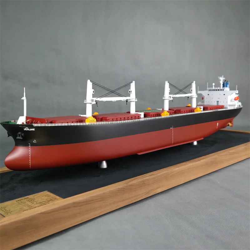 【A】O.A.S Handmade Customized 100cm Bulk Cargo Ship Model Factory Shipping Gift Model for Christmas or Father's Day