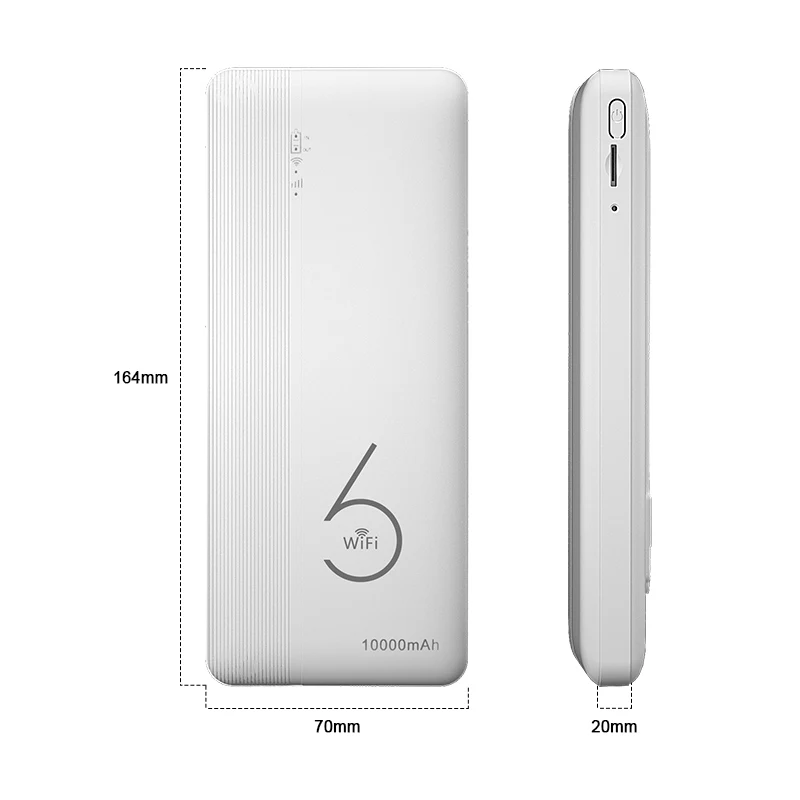 RTS 4G Wifi 6 Router Mifis 4G Lte Pocket Mobile Wifi Hotspot 10000mAh Power Bank Fdd/Tdd 4G Sim Card Support Openwrt System