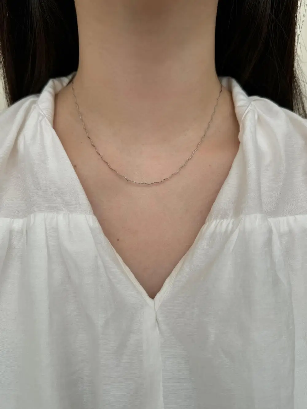 KAKODIY Daily Simple Fashion New Fine Jewelry 925 Sterling Silver Wave Chain Necklace for Women detail 7