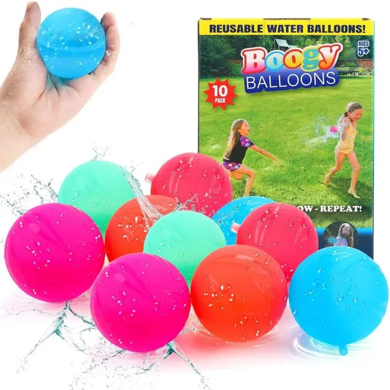 Silicone Water Balloon Bomb splash 10Pcs Bunch For Kids Rapid Fill