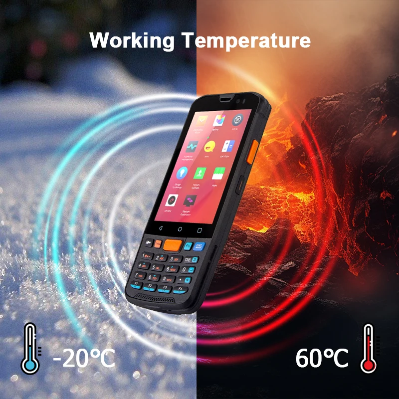 KINGTOP Android 11.0 4G Full Keypad Qr Barcode Scanner 1D 2D Inventory Mobile Data Terminal Qwerty PDA Keyboard Stock Product