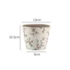 Maceta pequeña con estampado floral-13105 cm-agujeros de drenaje