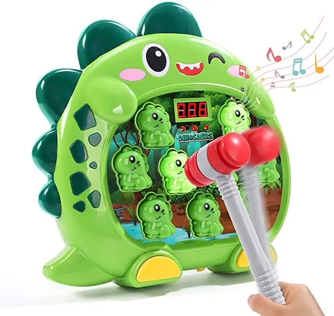 Pounding Mole Toy Mini Machine Scoring Whack Dinosaur Game