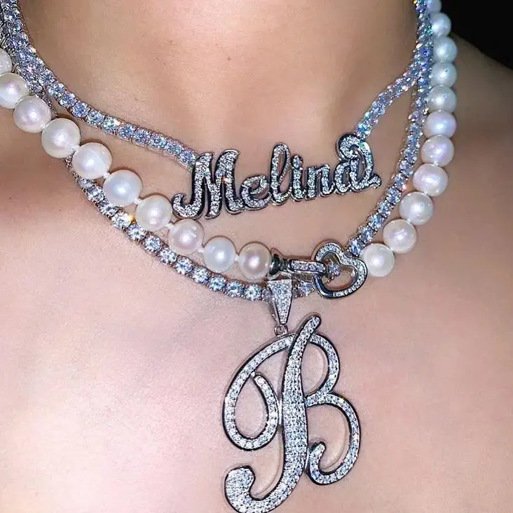 アイスアウトキュービックジルコン舗装筆記体アートフォント26