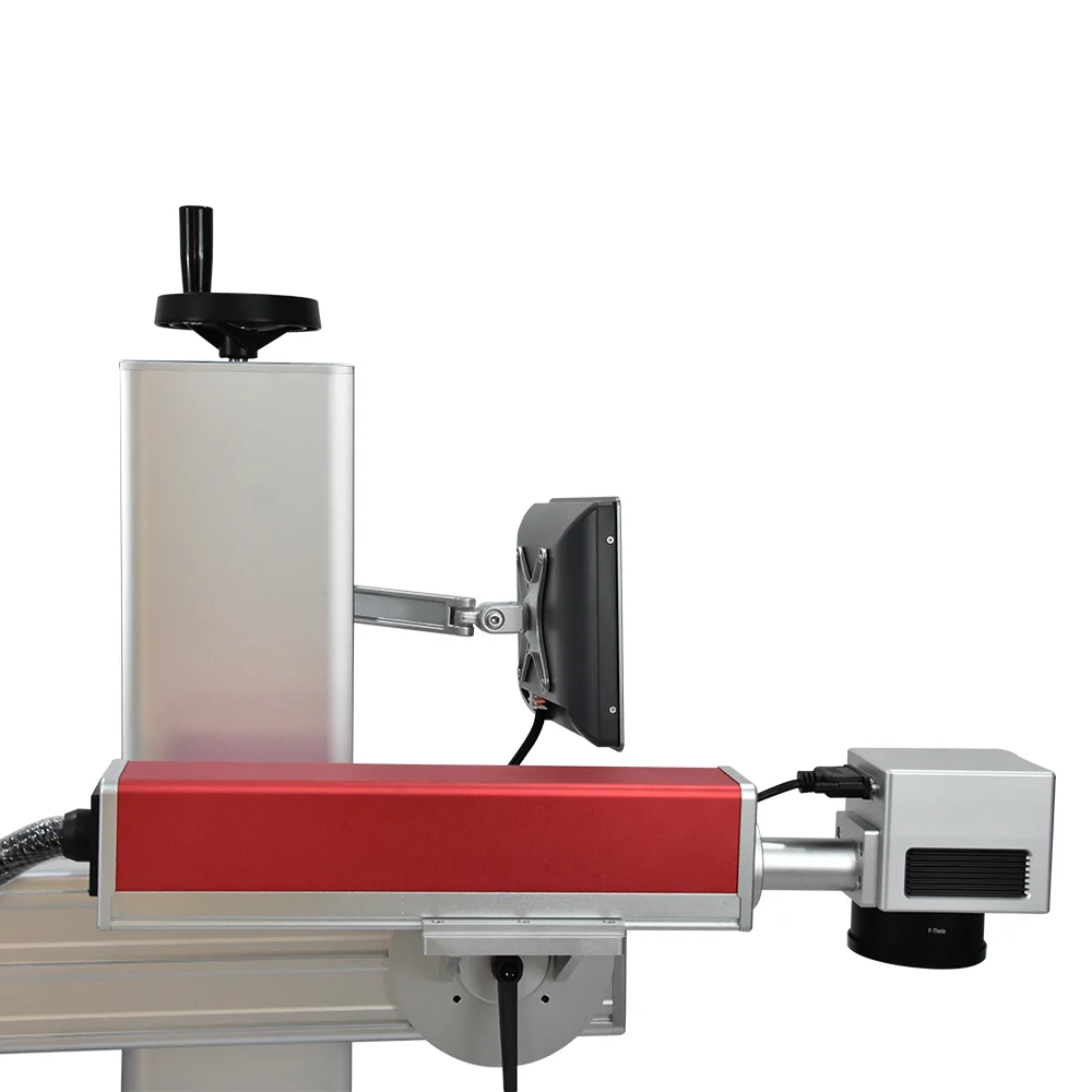 High Speed Dynamic Touch Screen Date Serial Number Online Flying Fiber Laser Marking Machine for Pvc Plastic Pipe and Pe Cable