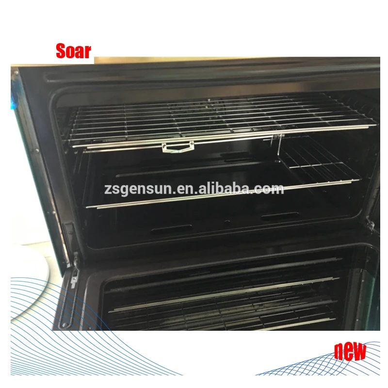 6 Burner Free Standing Stainless Steel Oven With Cooker, Gas Cooker Skd Parts