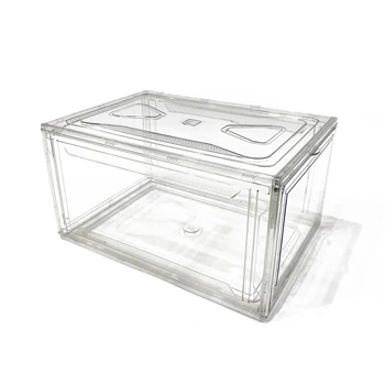 China Factory Supply  Shoe Clear Box Shoe Box Magnetic Lid Clear Clear Magnetic Shoe Box