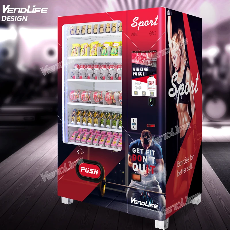 Vendlife Abbigliamento Sportivo Outdoor per Donne Cola Fredda Bevanda Snack Pad Distributore Automatico con Sistema di Pagamento con Carta di Credito