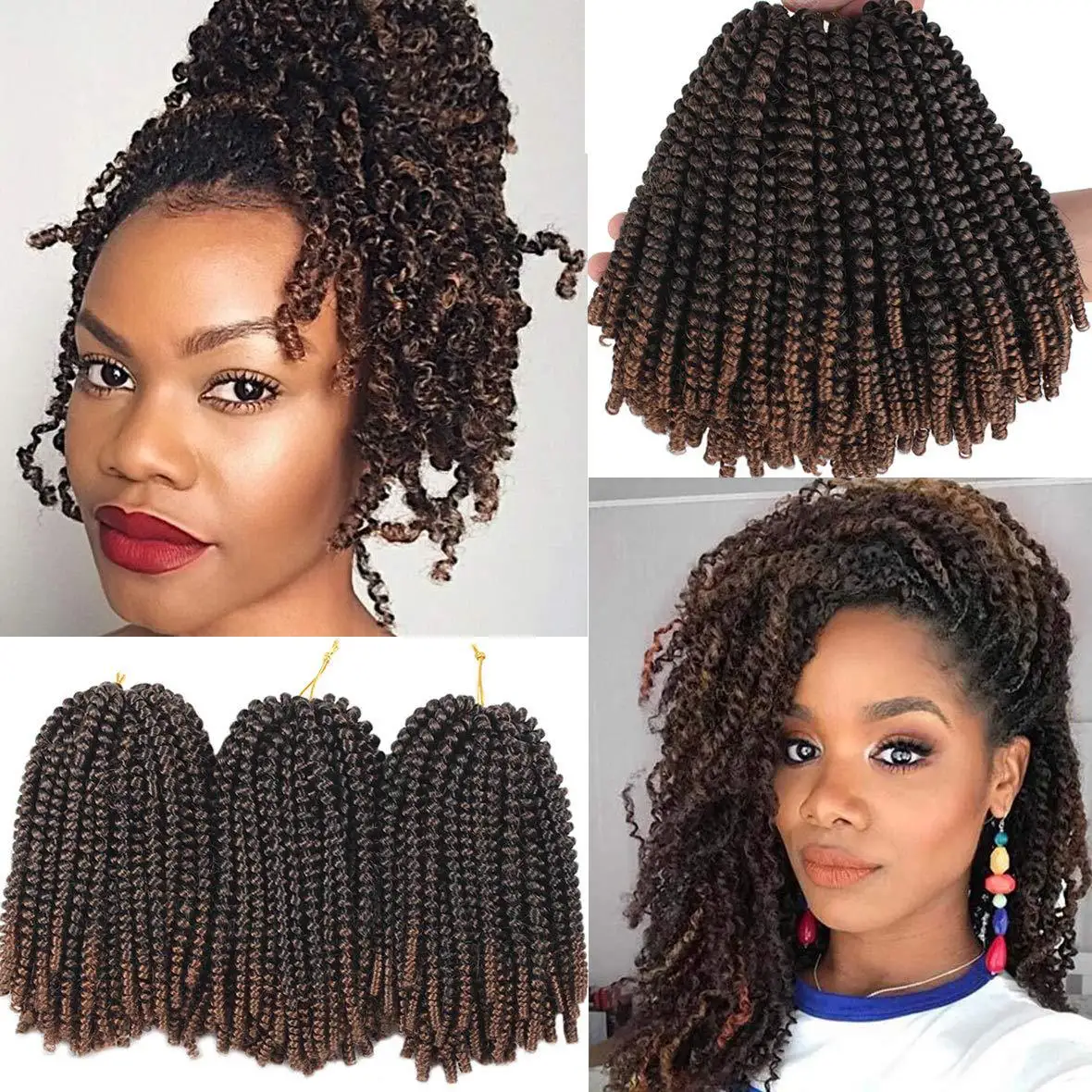 350 Red Spring Twist Hair Crochet Kinky Twist Braids Bulk 8 12 Inch Color  For Effective Crocheting Extension From Eco_hair, $8.15