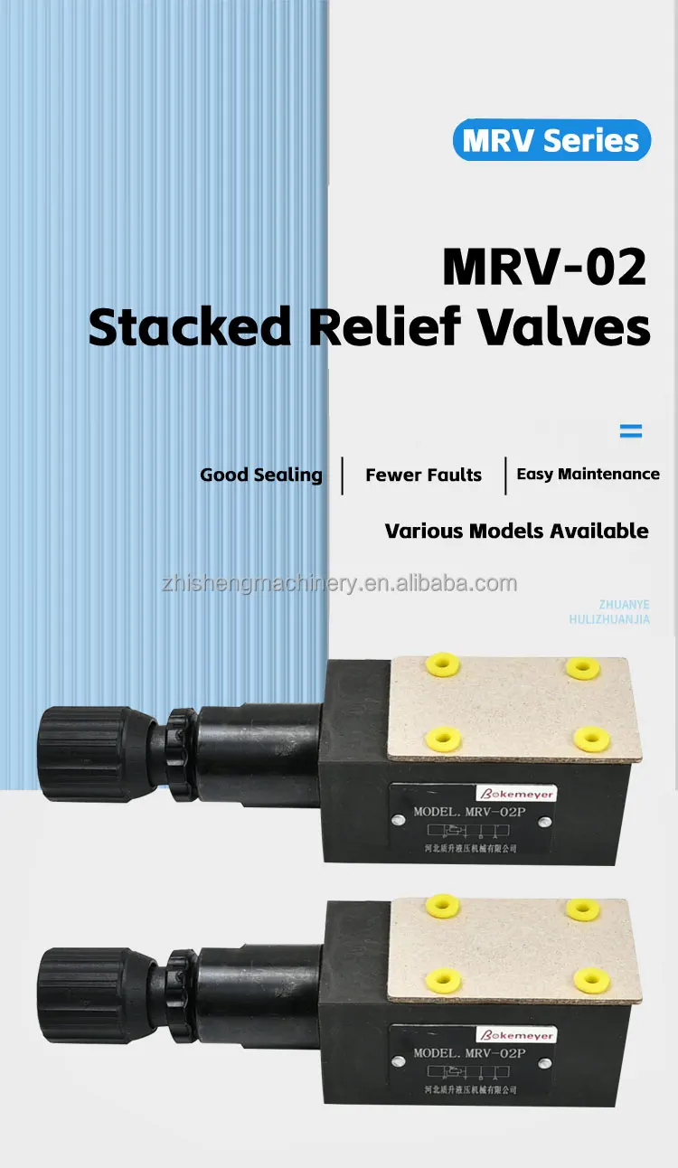 Mrv Series 15l/m Modular Type Relief Valves Relief Valve Pilot Pc50 ...