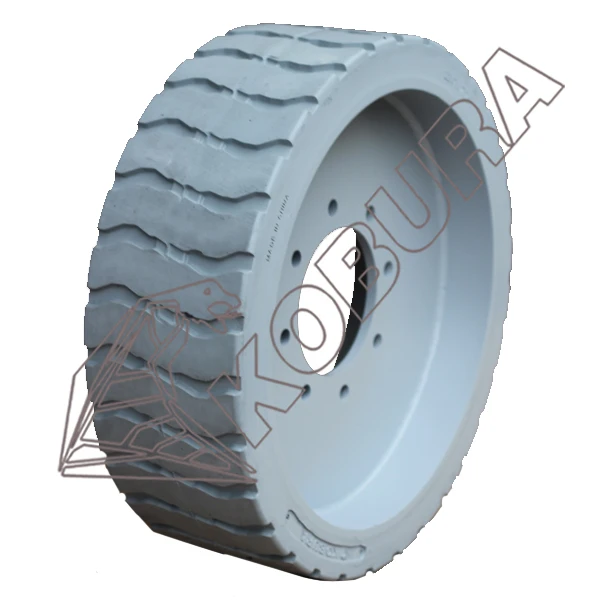 KOBURA Genie Scissor lift platform wheel solid tire 22x7x17 3/4 with rim wheel
