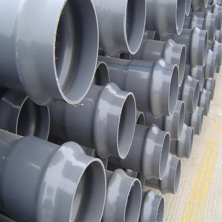 Morocco Kasta Ghana 9 15 16 24 30 Inch 110mm 115mm 125 mm 180mm 220mm 270mm Uganda Round Pvc Pressure / Sewer Pipe Price List