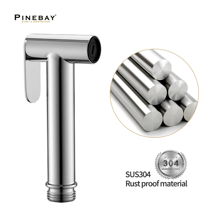 Pinebay New Design Bathroom 304 Stainless Steel Handheld Bidet Sprayer ...