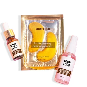 Valentine Luxury Face Skincare Set Moisturizing Hydrating Repair Anti-Aging Beauty Box Rose Extract Vitamin C Hyaluronic Acid