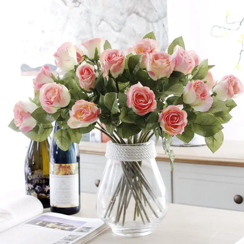 Good Quality Promotional Fashion 5.5cm Silk Roses High Quality Single