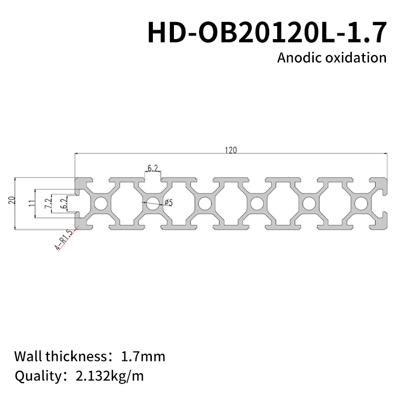 20120 Carving Machine Industrial Aluminum Profile Work Panel Aluminum Alloy Free Rotary Hole Cutting Chinese Manufacturer factory