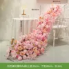 Mesa rosa con cascada de flores estilo AJ