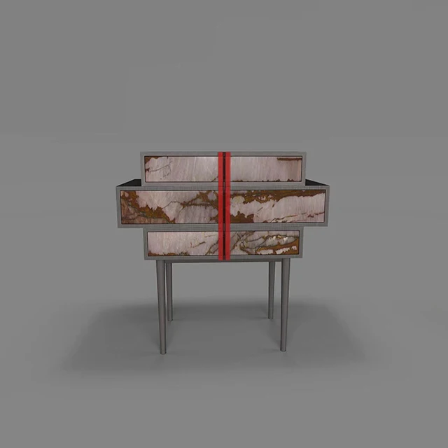 home furniture cabinet for living room red grain ultra-thin marble 1mm natural stone cattell red marble
