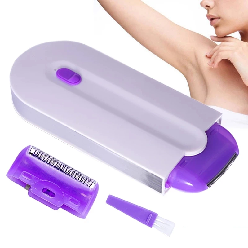 Hot Sales Mini Electric Epilator Painless White Hair Removal Machines for Women for Body Face English Operating Laser Epilator