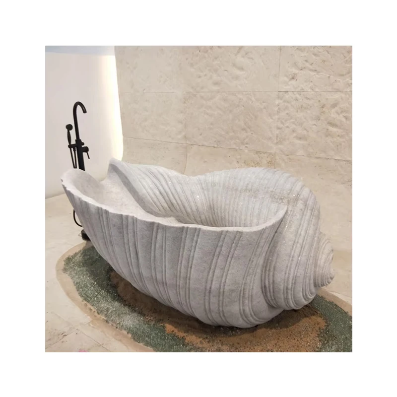 Çin istehsalçısından birbaşa təchiz olunmuş təbii daşdan ağ mərmər otaq vanna çuxuru