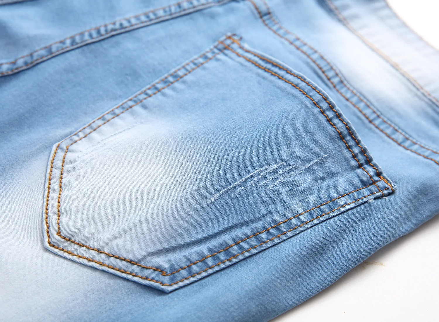 high street ripped denim pants