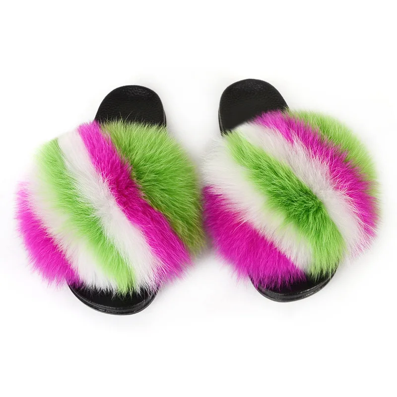 Open Toe Fuzzy Fur Slippers Girls Fluffy House Slides Outdoor Indoor Fur  Slippers Slides for Women - China Slippers for Women and Womens Slippers  price | Made-in-China.com