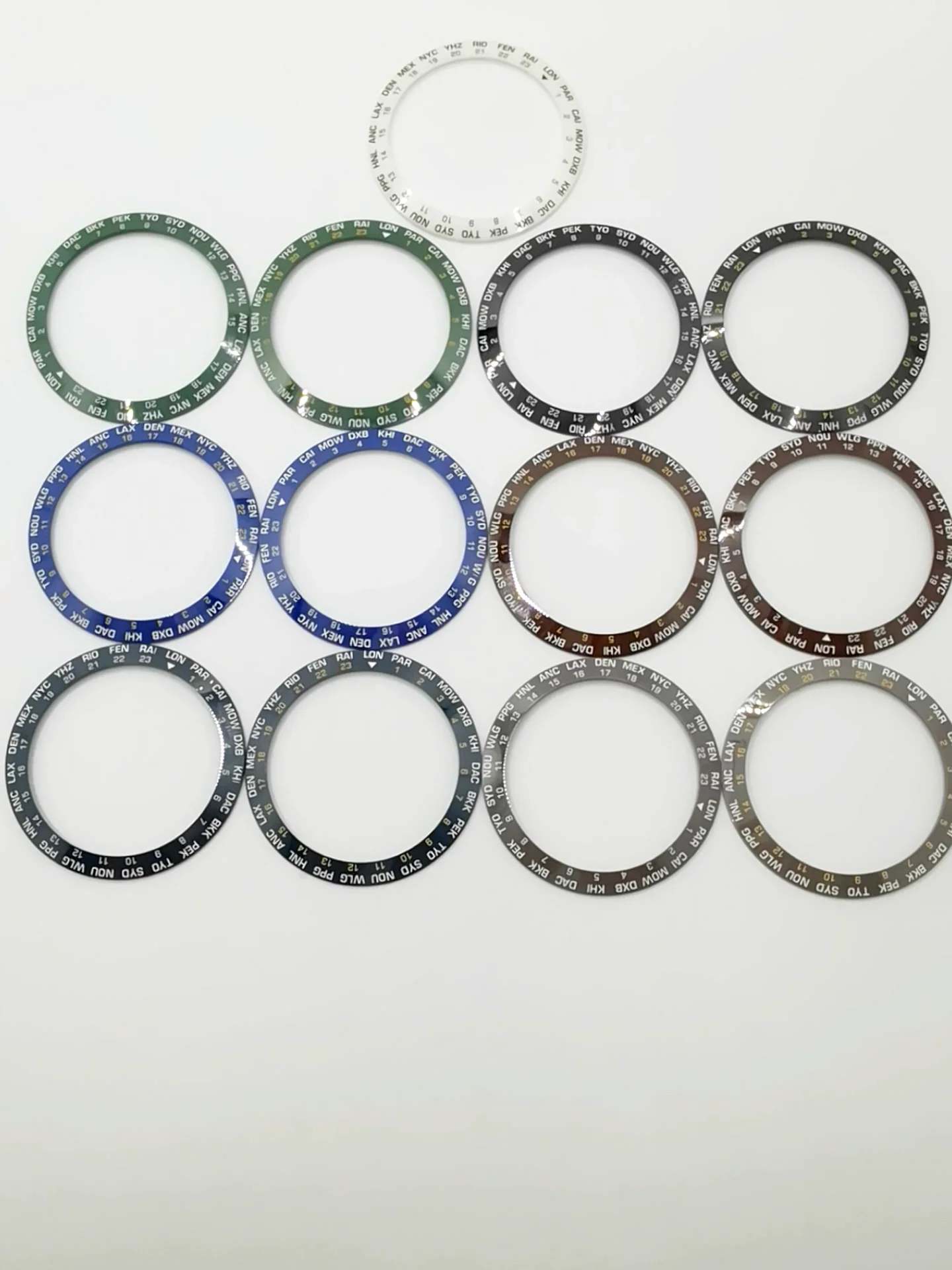 JGXA 38mm*30.7mm Ceramic Bezel Insert Watch Repair Parts