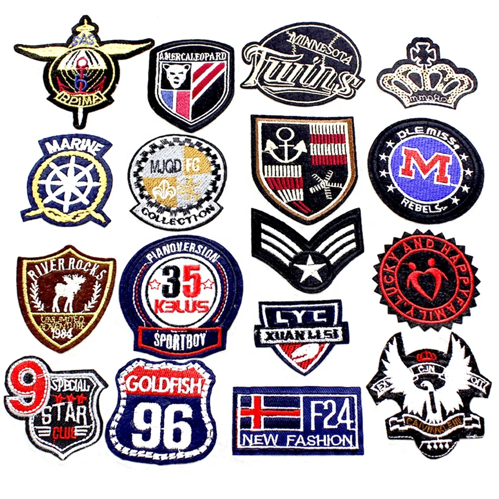 Embroidered Brand Logo Custom Embroidery Patches Sew On Iron For Clothing -  Buy Embroidered Brand Logo Custom Embroidery Patches Sew On Iron For  Clothing Product on