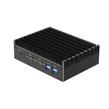 SOYEER Mini Pc Fanless Rs232 Rs485 Com Lpt Port 8th Gen I7 I5 I3 all in one Industrial Desktop Computer mini pc i7 BQR6