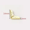 14 mm (interno vuoto 2 mm) oro