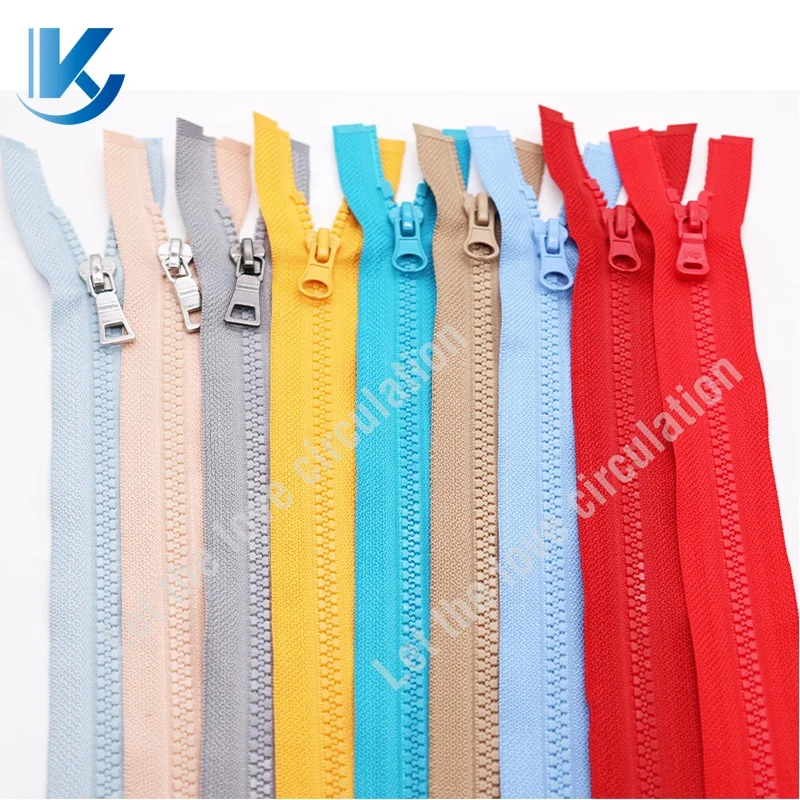 Factory Wholesale Open-End Plastic Opti Zipper 5# Resin Teeth for Garment for Vislon 3 Zipper Production