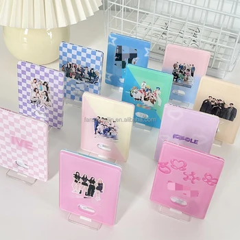 K-pop Supplier Personalized Gifts Custom Design Photo Card Holder Stars Photo Collect Kpop Acrylic Photocard Stand