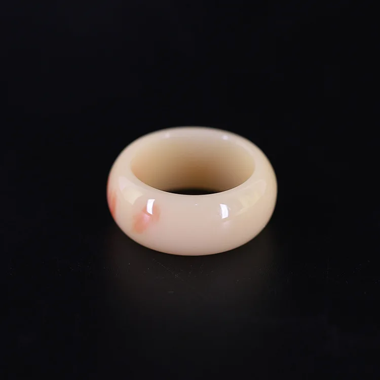 Fashion Jewelry Chunky Rings Acrylic Red Agate Gemstone Ring Resin Amber  Ring for Women