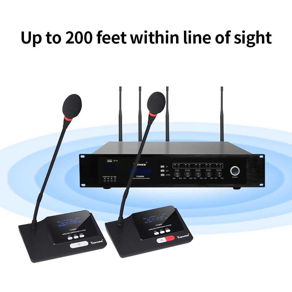 New Model Yarmee Ycu892 Wireless Audio Conference Microphone Systems