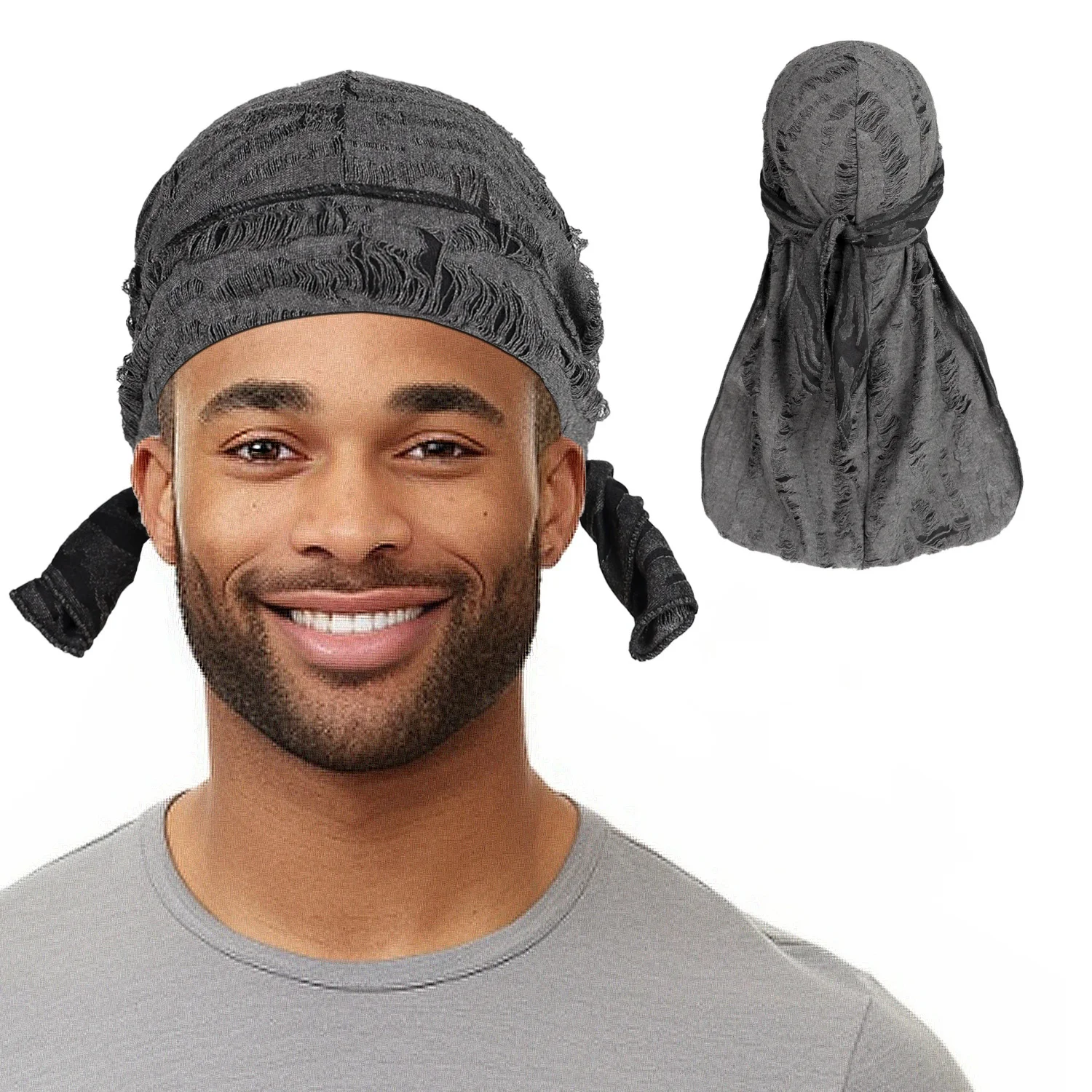 HZM-60942 Hip Hop Beanie Cap Durag Hat Skull Cap Pirate Hat