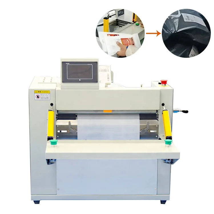 Desktop Tabletop Auto Fulfillment Bagging System Automatic Bagging Machine Poly Mailer Courier Poly Auto Bagger