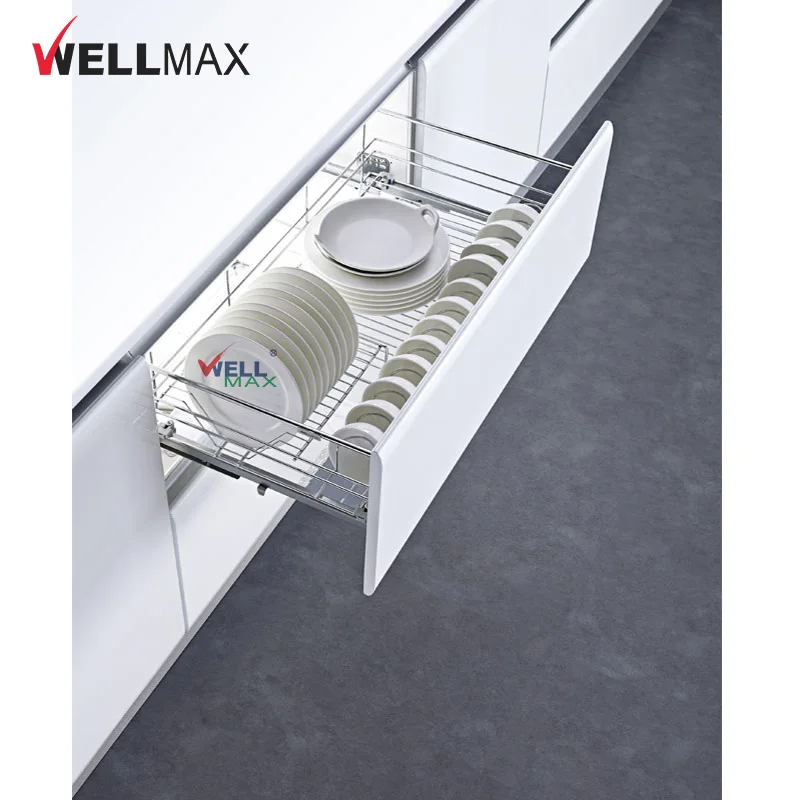 Wellmax Kitchen Sliding Drawer Basket Furniture Accessories