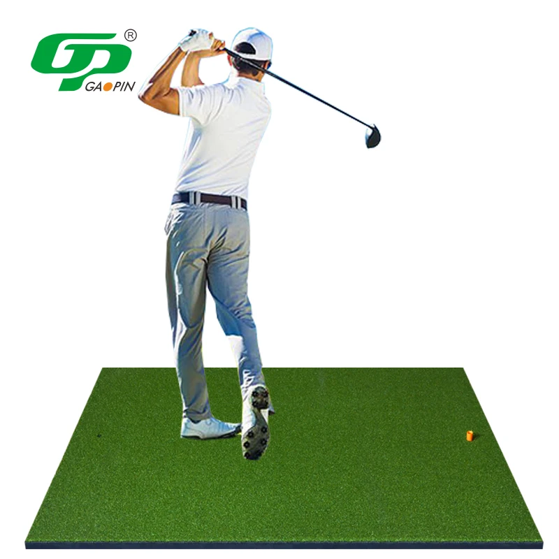 GP Golf Mat With Rough and Sand Customized Golf Training Wholesale Indoor Putting Practice  Mat for Home Golf Range Mat