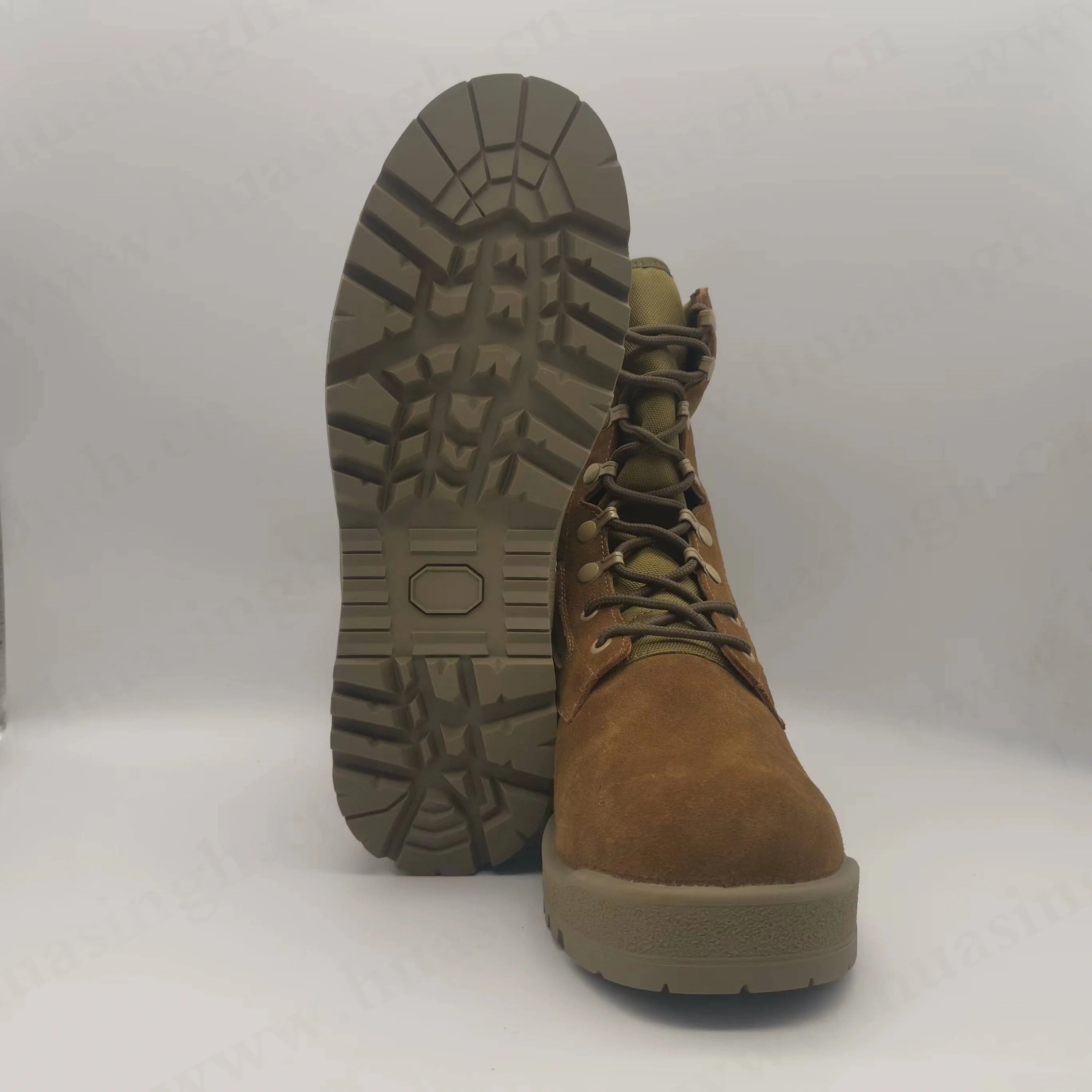 XC Salable in Chile Leather Fighting Steel Toe Hot Weather Desert Tactical Boots Coyote Color Belleville 8 Inch Unisex HSM056