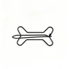 Bone-shaped wire hairpin