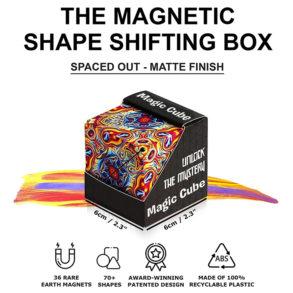 3D Cube Shape Shifting Box: A captivating plastic cube that transforms into various shapes, inviting endless creativity and imaginative play