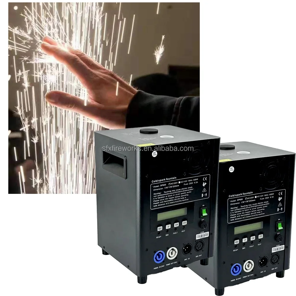 600W Mini Cold Spark Machine for Party & Wedding Fun