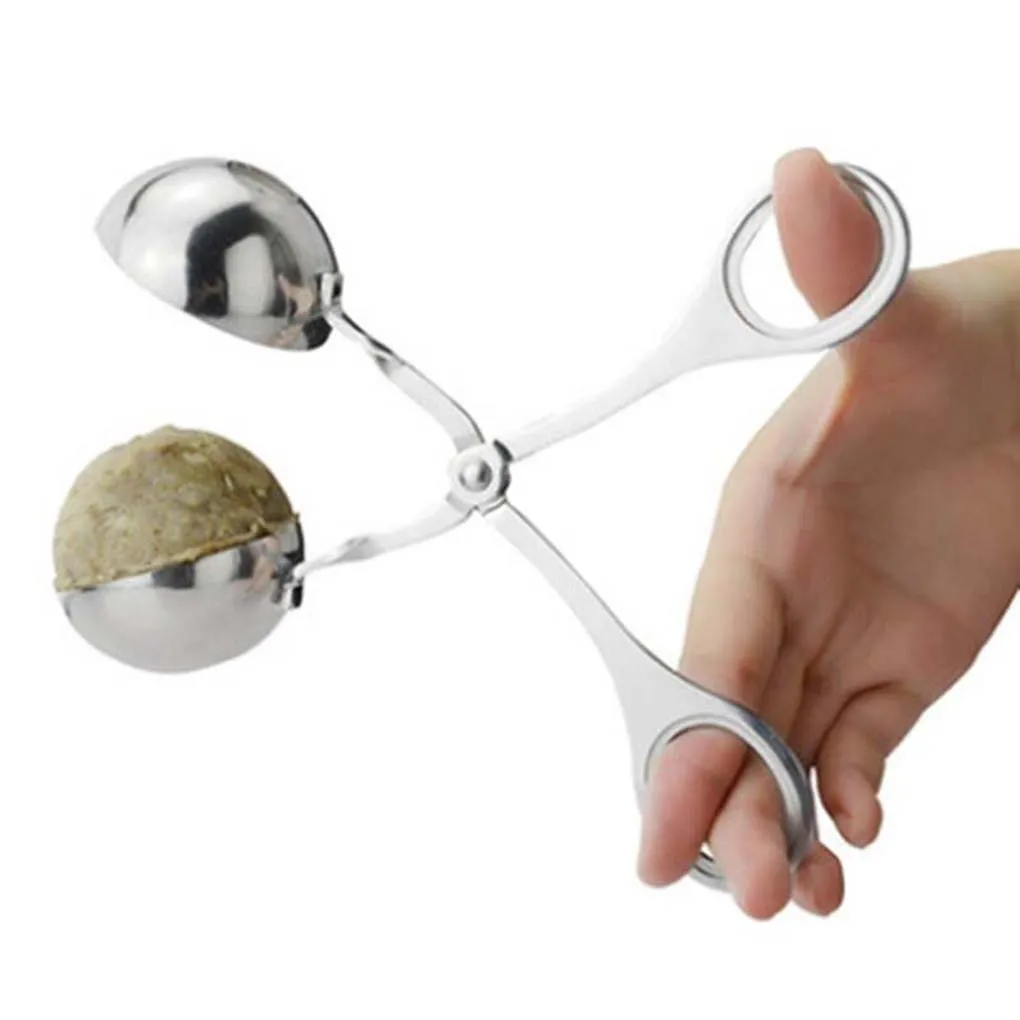 Meat Ball Maker Scoop Stainless Steel Cake Pop Rice Ball Mold Kitchen Tool  Tongs