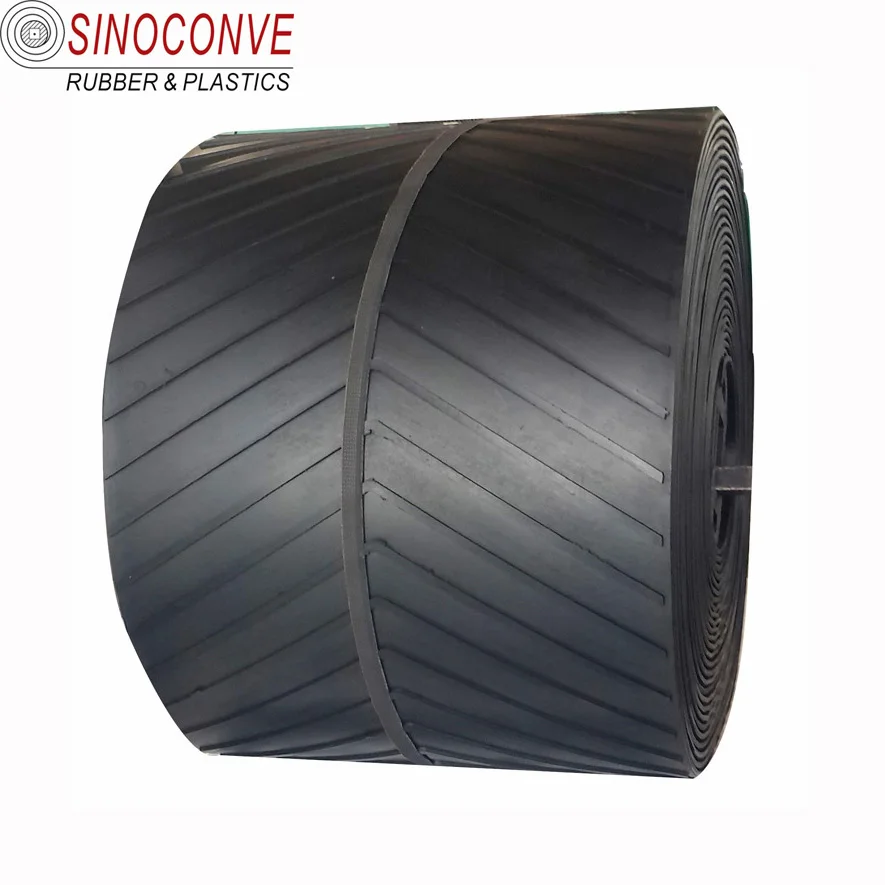 Open v Shaped Tilting Conveyor Belt with Paddle