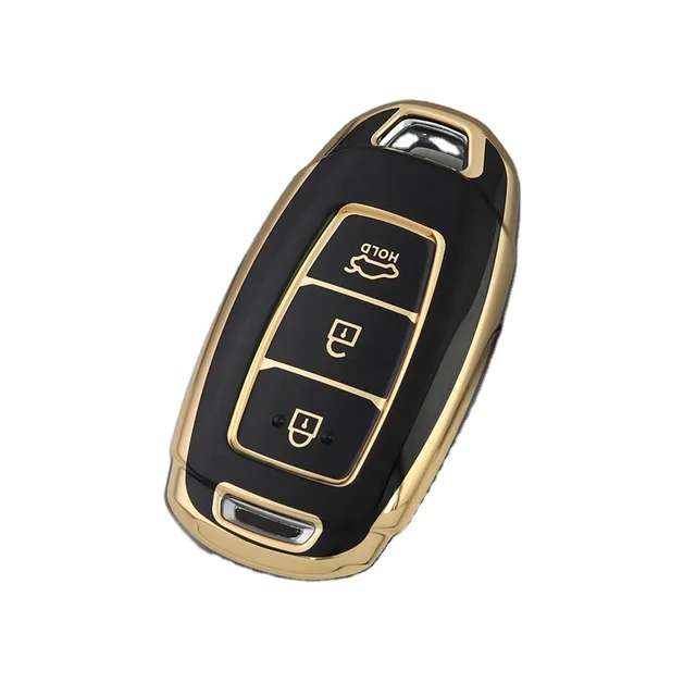 3 Button Key Fob Cover for Hyundai Tucson Keyless Full Protection TPU Key Case Shell,Smart Remote Holder Skin Protector
