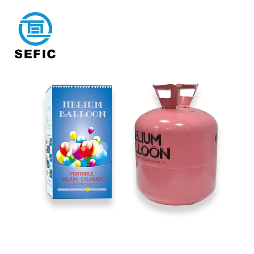 Disposable helium gas cylinder 13.6 Lt for 100 balloons