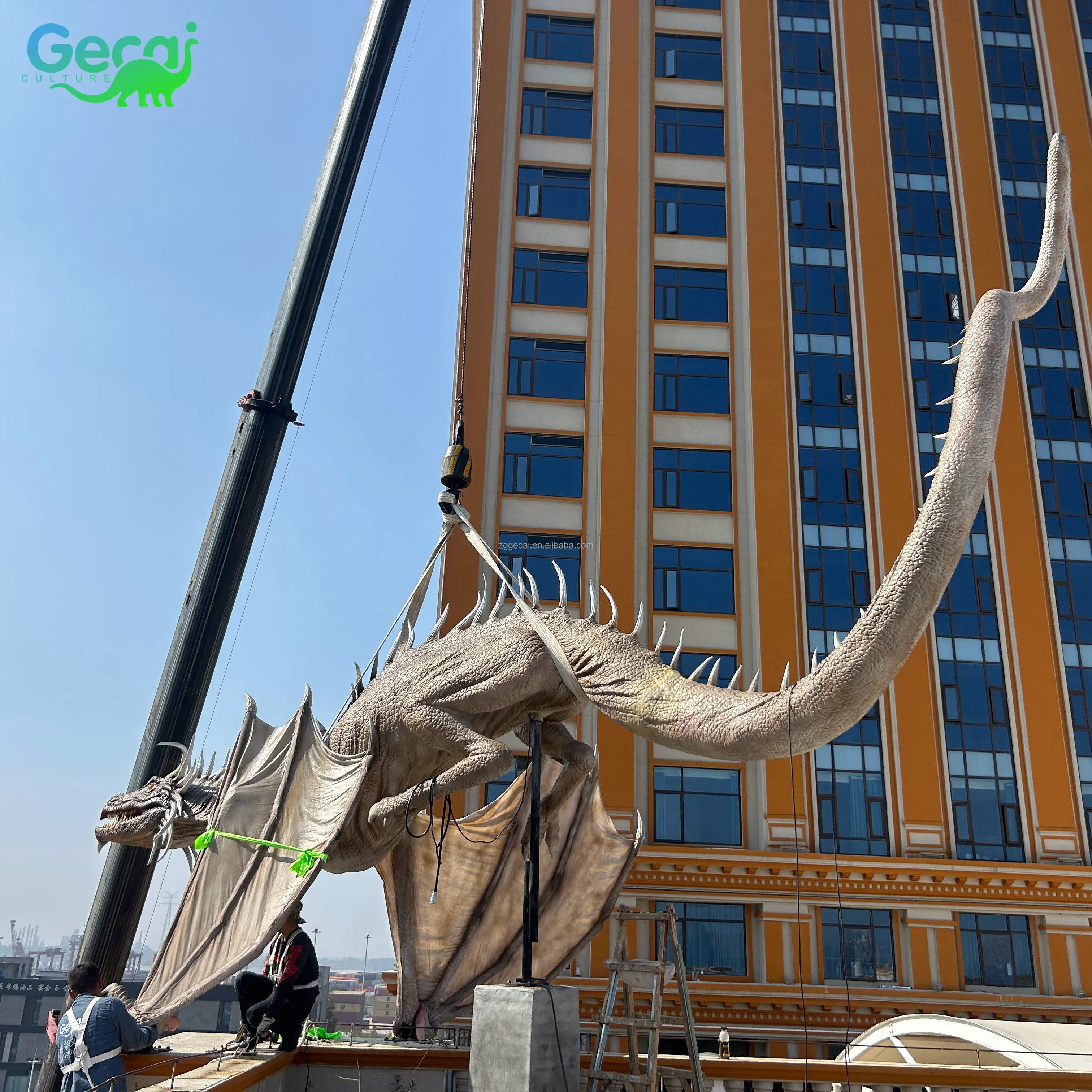 Gecai Amusement Park Animatronic Model Factory Big Size Animatronic ...