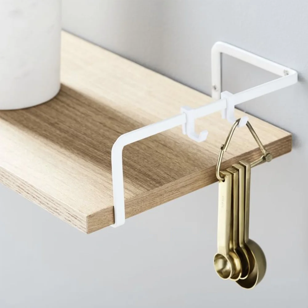 Hold Spices And Jars Wood Shelves Kitchen Wall Mount Rack Shelf Home Decor