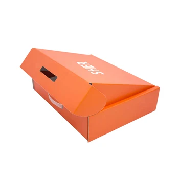 Custom Design Shoes Shipping Mailer Box With Handle Corrugated Papre Folding Packaging for High Heels Boots